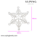 00035-xuping Italian jewelry pearl snowflake brooch for girls and women